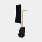 Lucia Golden Towel Rack with Marble Base