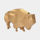 Luxury Gold Leaf Toro Statue