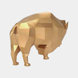Luxury Gold Leaf Toro Statue