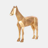 Luxury Gold Leaf Cheval Statue