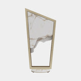 Luxxu Magna Table Lamp in gold plated brass and Ibiza marble