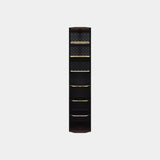 Monticello Modular Gold, Walnut Root & Leather Luxury Closet