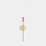 Luxxu Gala Wall Light in gold plated brass and clear crystal glass