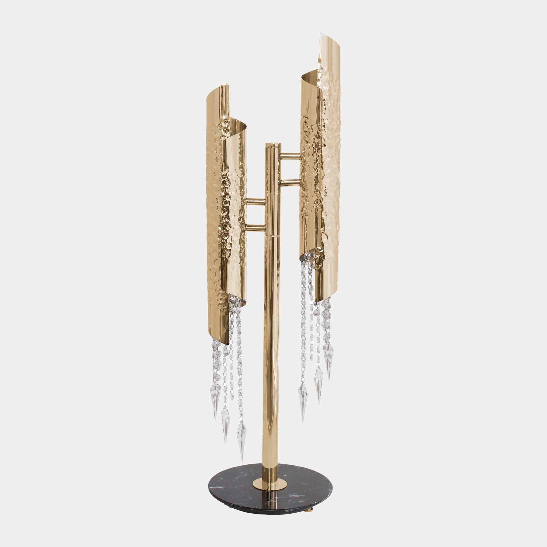 Hammered gold table hotsell lamp