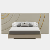 Pereira Upholstered Luxury Bedstead with Golden Detailing