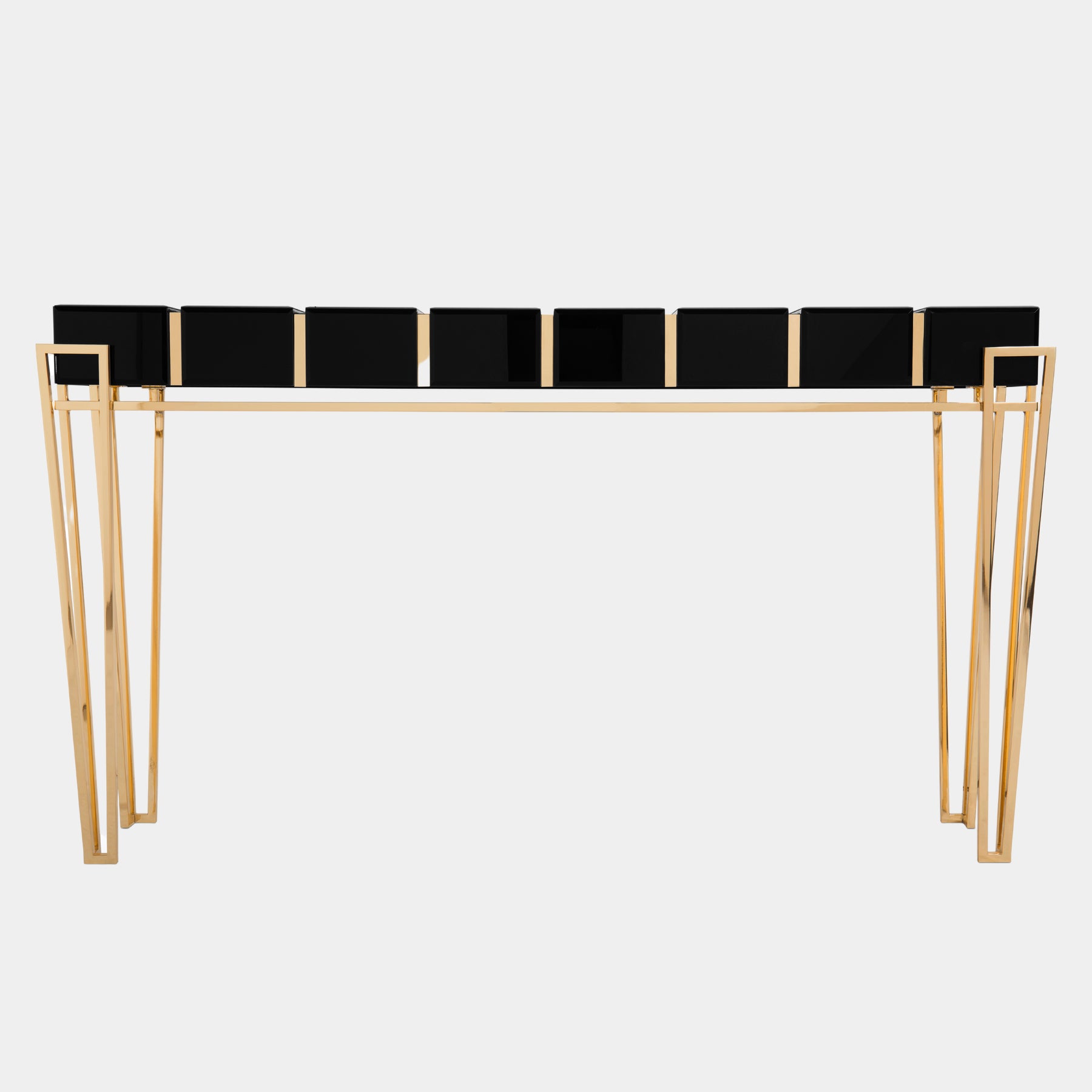 Black lacquer outlet console table