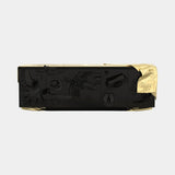 Boca do Lobo Voltaire Sideboard in black lacquer with hammered brass, available from Touched Interiors UK