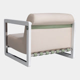 Saccu Outdoor Nickel-Plated Armchair