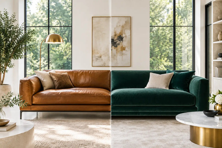 Choosing Leather Versus Velvet Sofas Well