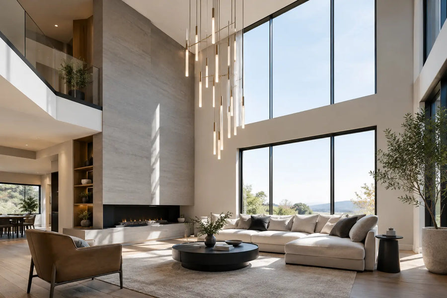 Designer Lighting for Double Height Spaces
