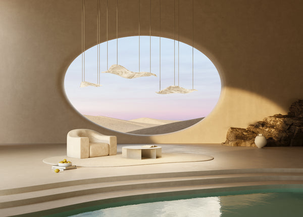 Alabaster Aire Luxury Lineal LED Pendant Light