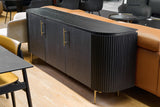 Lantine Buffet - Black Oak & Brass