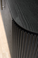 Lantine Buffet - Black Oak & Brass