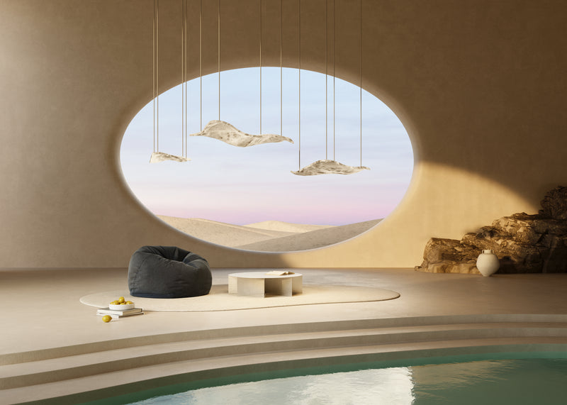 Alabaster Aire Luxury Lineal LED Pendant Light