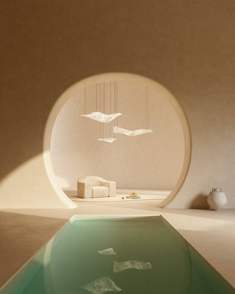 Alabaster Aire Luxury Lineal LED Pendant Light