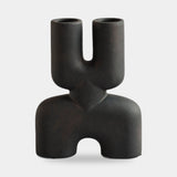101 Copenhagen Cobra Vase Double, Mini, Coffee