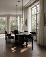 101 Copenhagen Hiro Dining Chair, Black Frame, Peat (view 3)