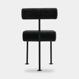 101 Copenhagen Hiro Dining Chair, Black Frame, Peat (view 7)