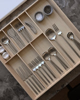 101 Copenhagen Kogei Dessert Fork, Brushed Steel (view 3)
