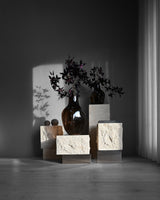 101 Copenhagen Temple Coffee Table, Low, Chrome / Limestone (view 3)