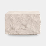 101 Copenhagen Temple Coffee Table, Low, Chrome / Limestone (view 5)