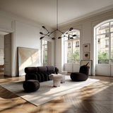 101 Copenhagen Toe Ottoman, Dark Brown (view 2)