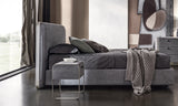 Arcetta Leather Wrapped Luxury Bedside Table, view 2