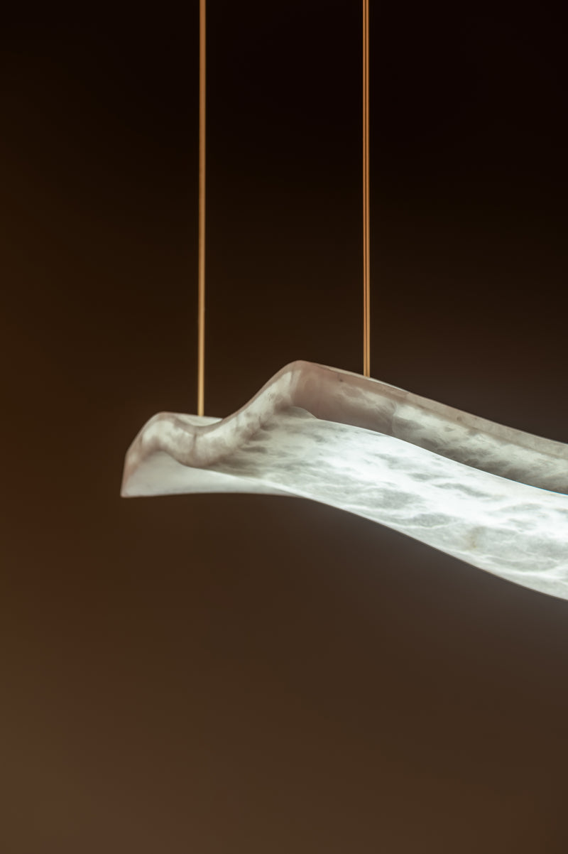 Alabaster Aire Luxury Lineal LED Pendant Light