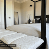 Ponce Bench - Chex Polar Bouclé