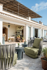 Intreccio Ribbon Back Luxury Outdoor Armchair, view 3