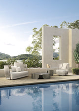 Intreccio Ribbon Back Luxury Outdoor Armchair, view 4