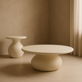 Rolo Coffee Table - Matte Beige