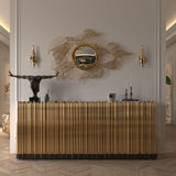 Masseria Gold Piped Modern Luxury Sideboard