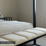 Ponce Bench - Chex Polar Bouclé