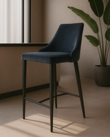Alain Bar Stool - Essence Grey Velvet