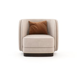Laskasas Ambrose Fabric Metal Armchair