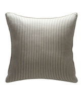Savannah Storm Smart Ticking Stripe Cushion in Grey