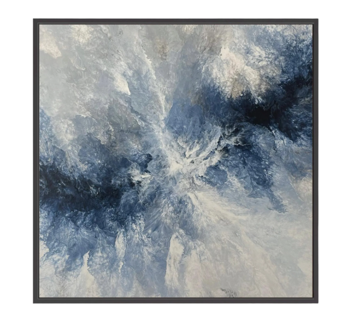 Ocean Navy Canvas Print Artwork
