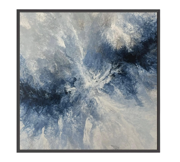 Ocean Navy Canvas Print Artwork