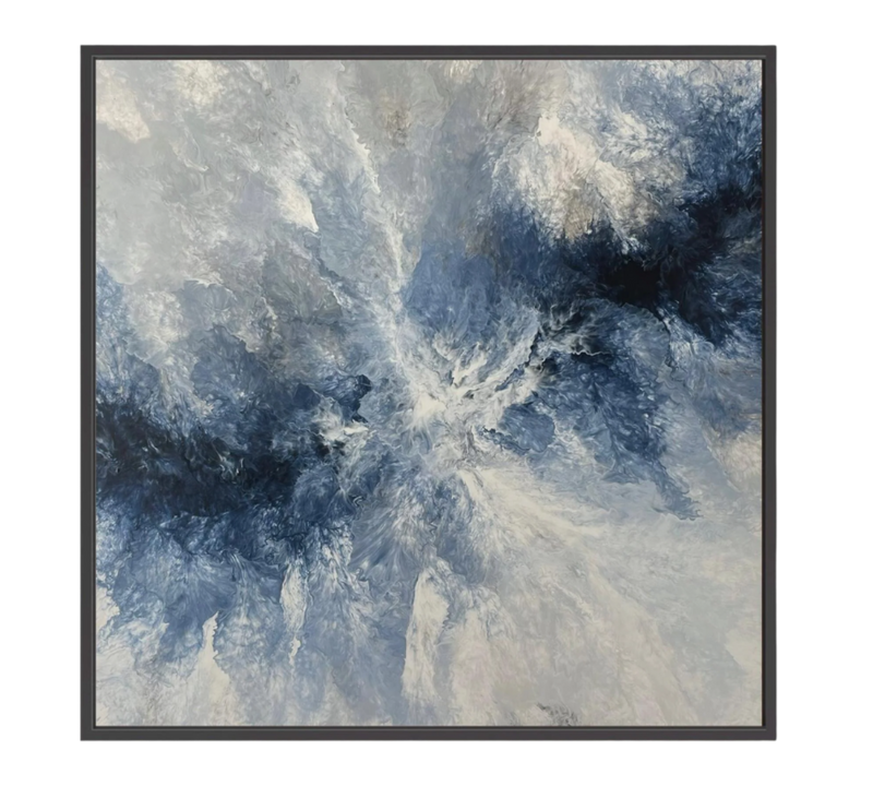 Ocean Navy Canvas Print Artwork