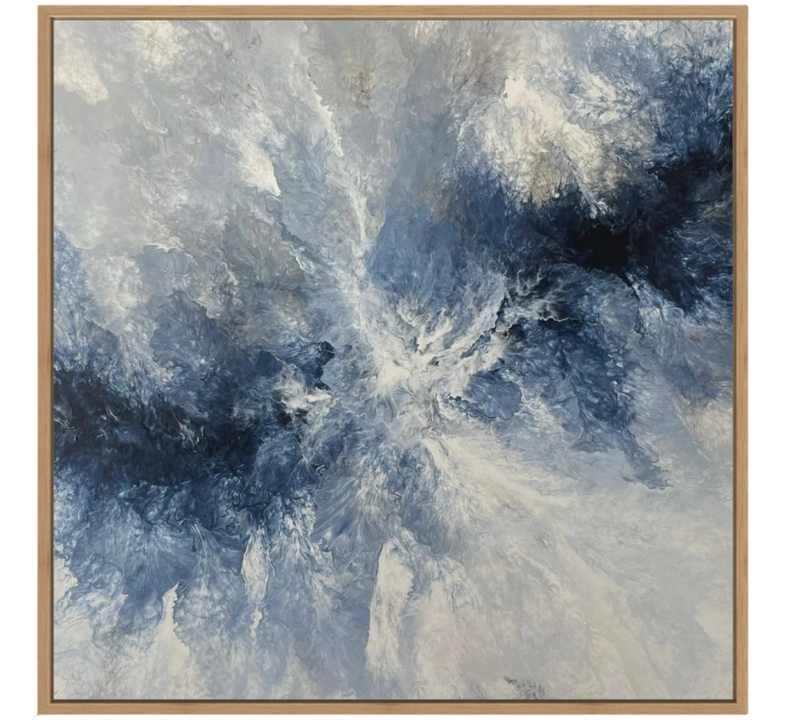 Ocean Navy Canvas Print Artwork