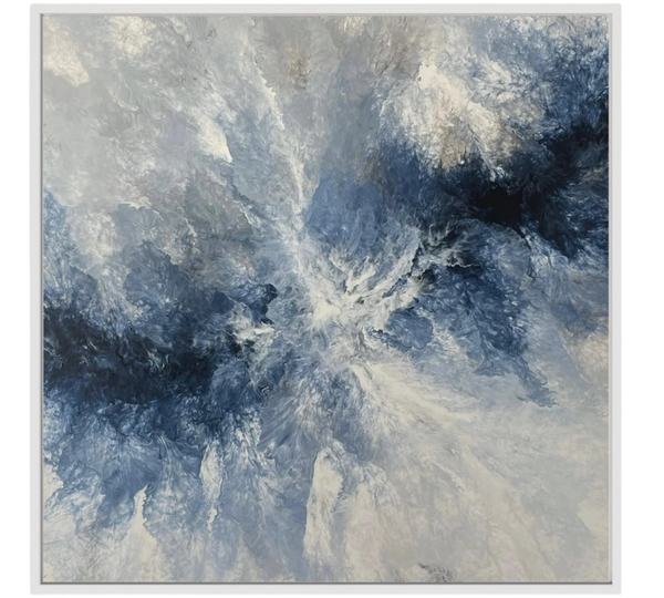 Ocean Navy Canvas Print Artwork