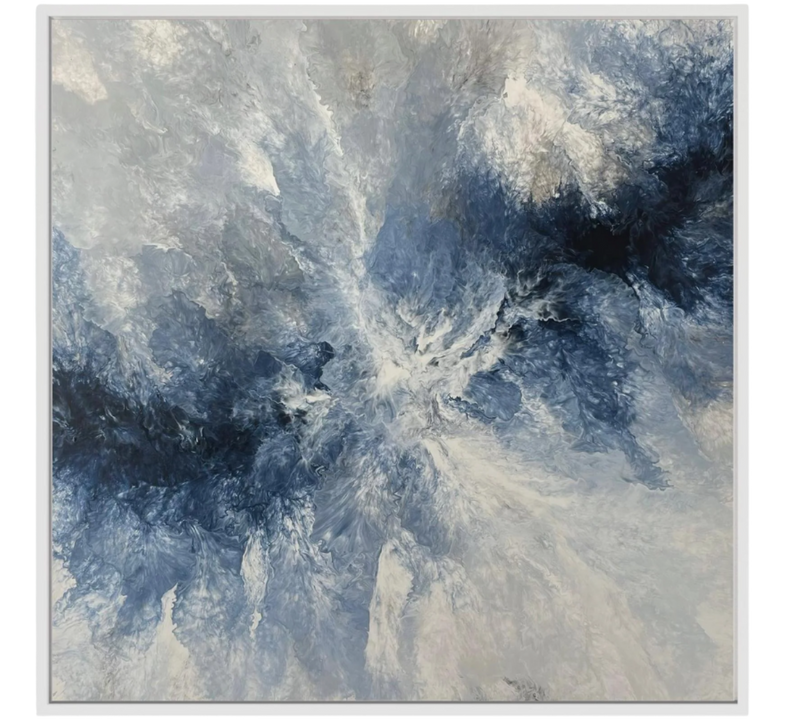 Ocean Navy Canvas Print Artwork