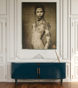 Jetclass Azure Sideboard, shown in blue lacquer, styled view