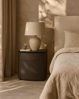 Blade Bedside Table - Smoke Oak