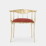 Bijou Contemporary Dining Chair With Gold Detailing