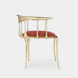 Bijou Contemporary Dining Chair With Gold Detailing