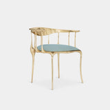 Bijou Contemporary Dining Chair With Gold Detailing