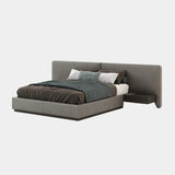 Laskasas Bonnie Bed - Vienna Khaki with Built-In Wireless Phone Chargers