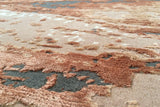 Serge Lesage Cloud Powdered Coral Rug in powdered coral, detail